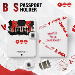BANGTAN What Is Your Love Song PU Passport Holder