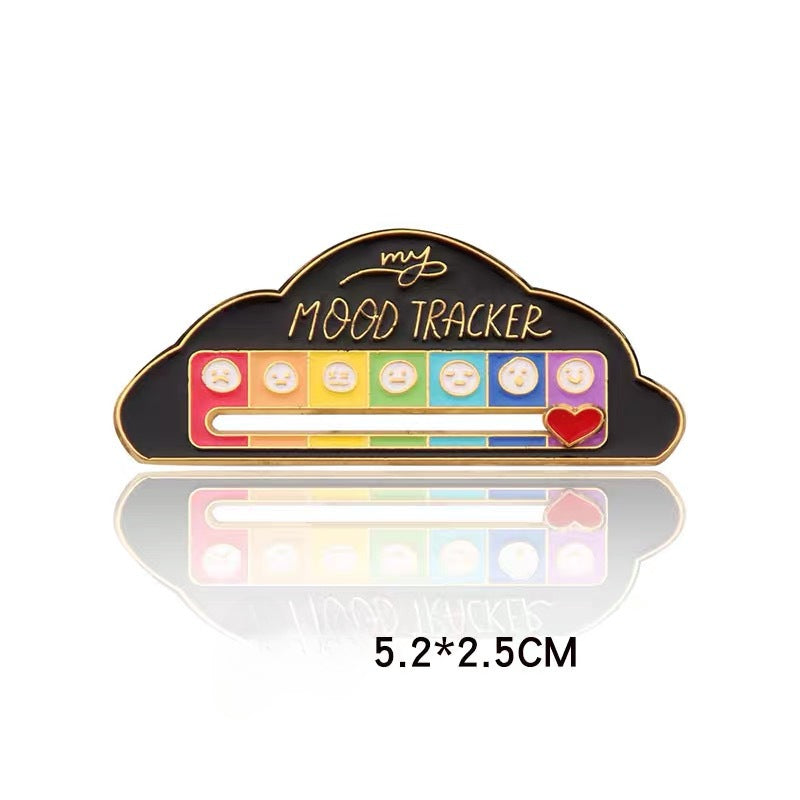 Mood Switch Brooch Badge