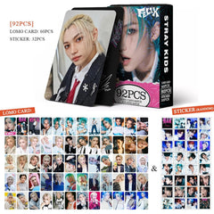 60pcs SKZ Rock Star Album Felix PhotoCards with 32pcs Stickers