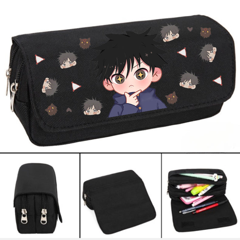 Anime Double Layer Pencil Case Stationery