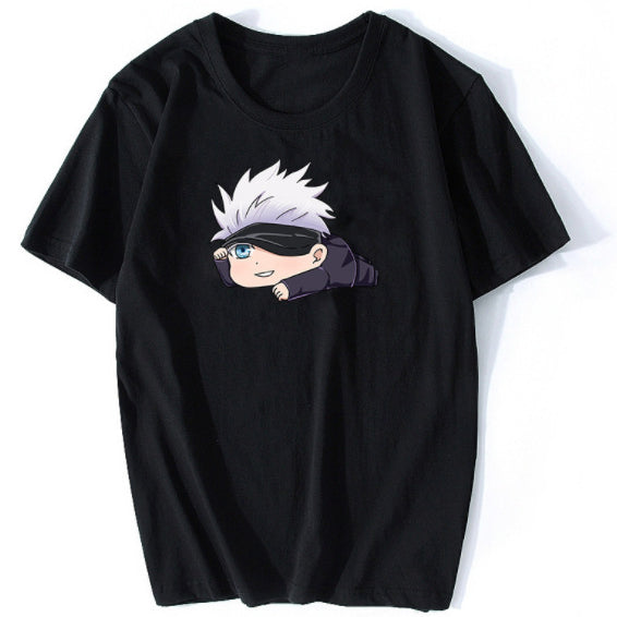 Casual Cute Anime Gojo Short-sleeved T-shirt