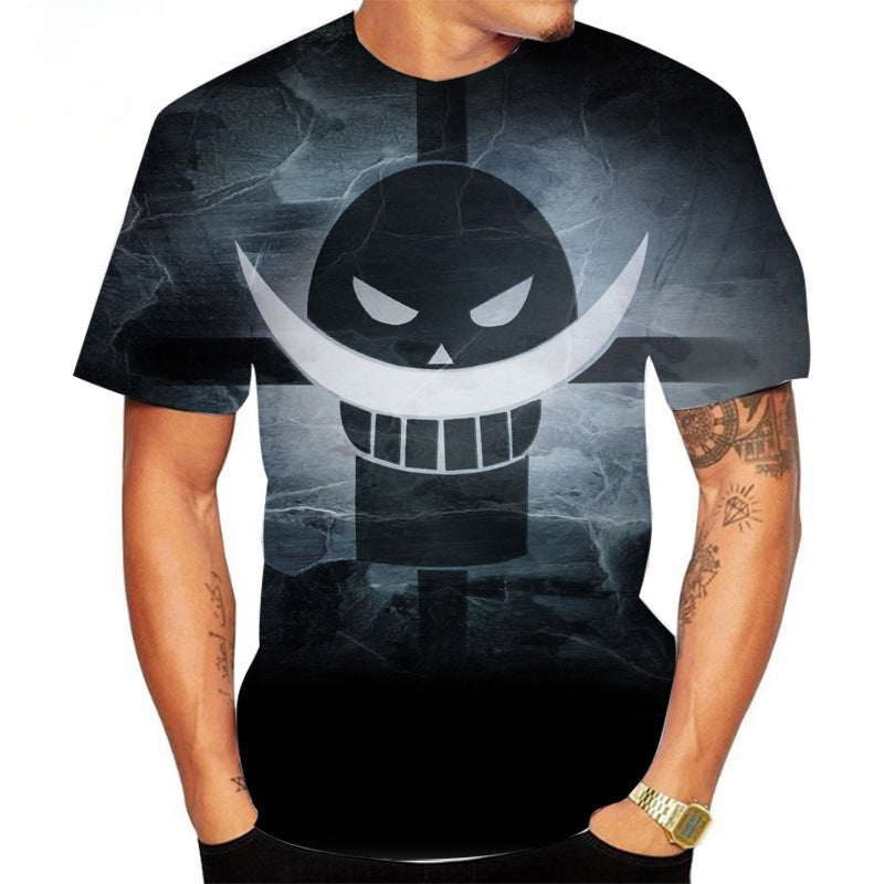 Unisex Anime 3d Printed Short Sleeve T-shirt