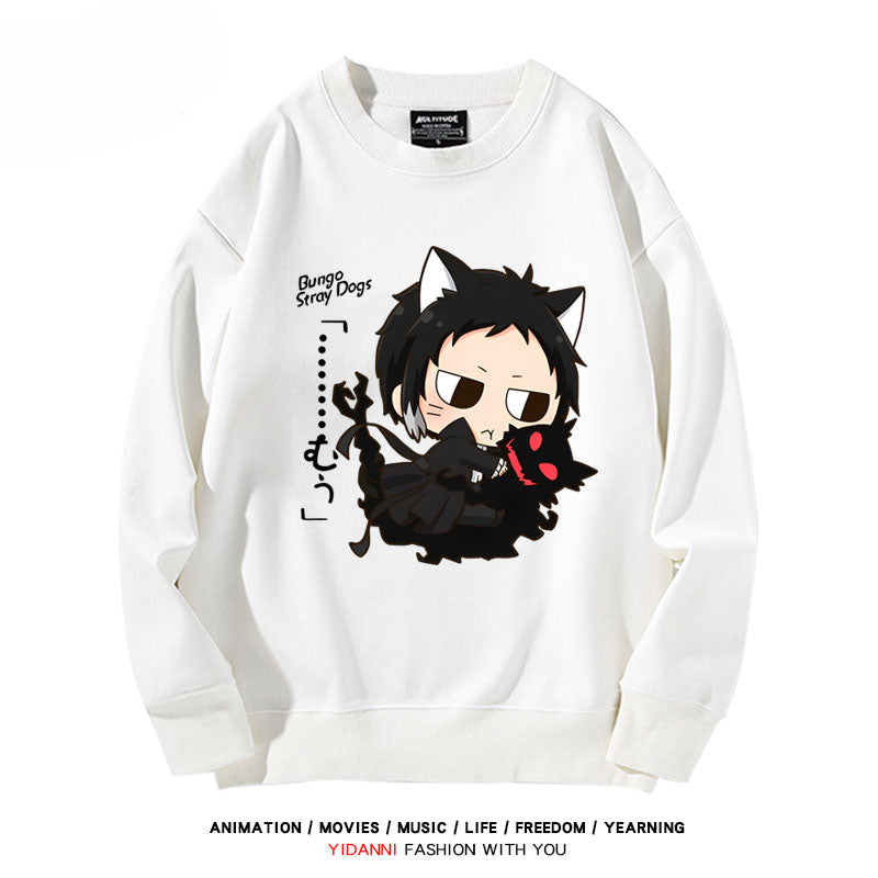 Cute Anime Printed Crew Neck Sweatshirt