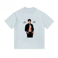 Jungkook Poster Print Cotton T-shirt