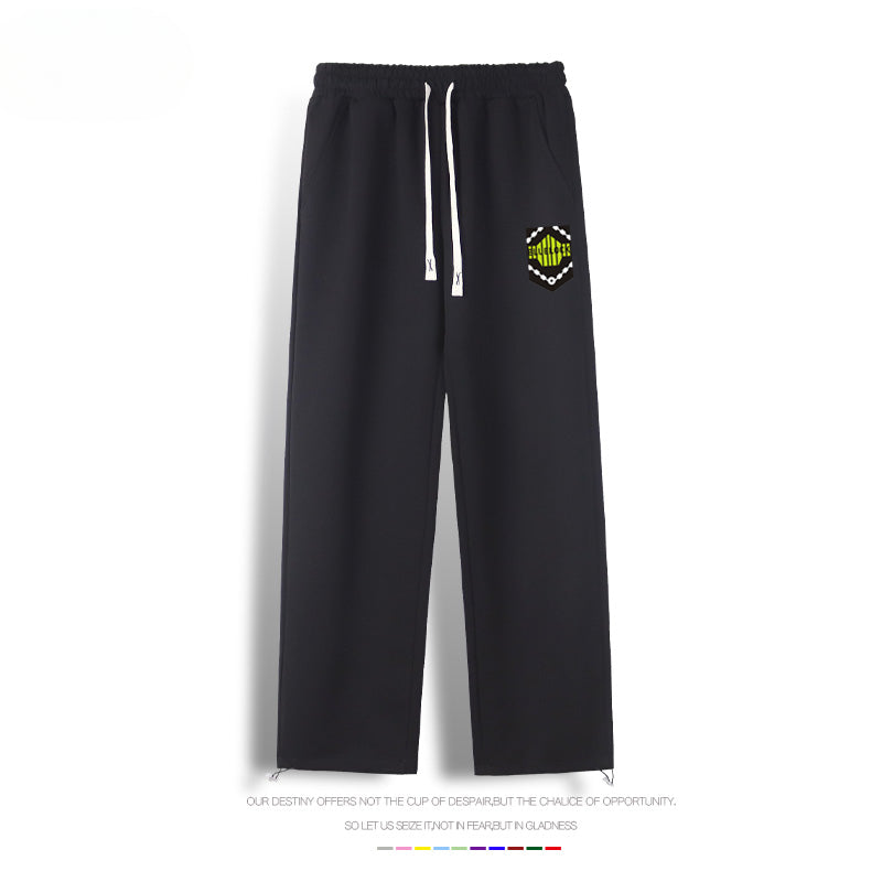 Casual Anime Logo Drawstring Sweatpants