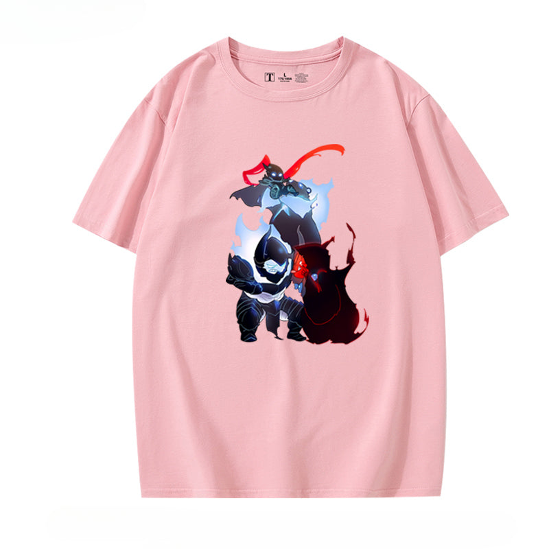 Trendy Anime Print Short-sleeved T-shirt