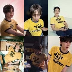 Yellow “I Did What Last Night” Unisex T-Shirt