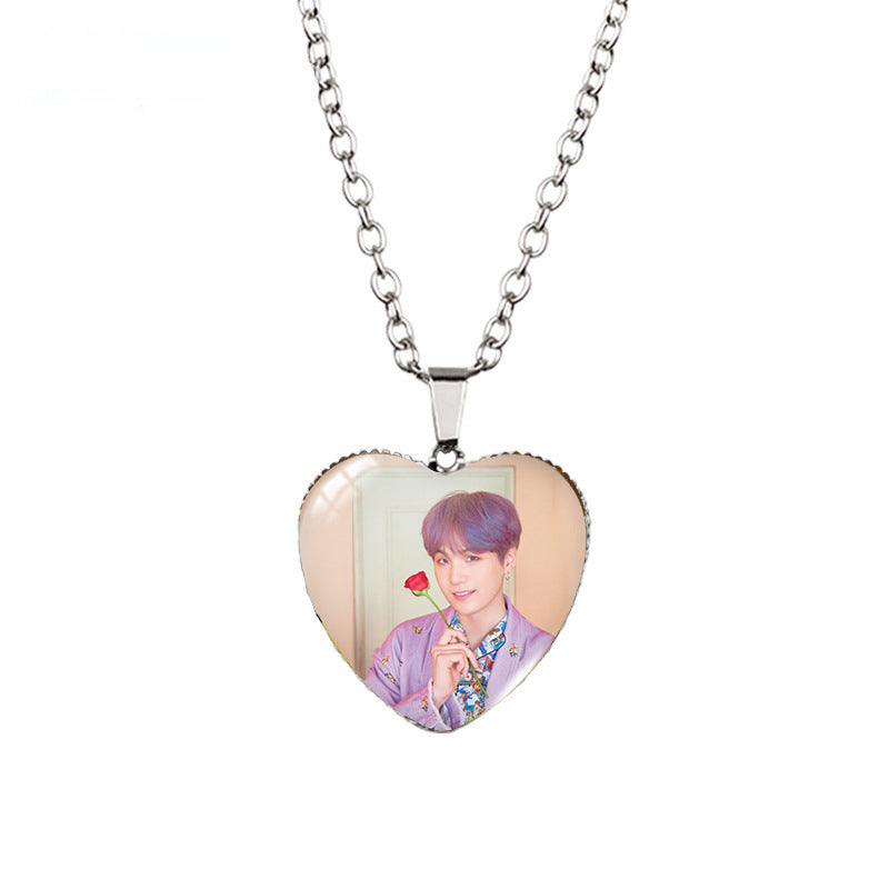 BTS Heart-shaped Necklace