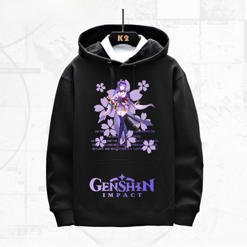 Trendy Game Graphic Printed Loose Hoodie