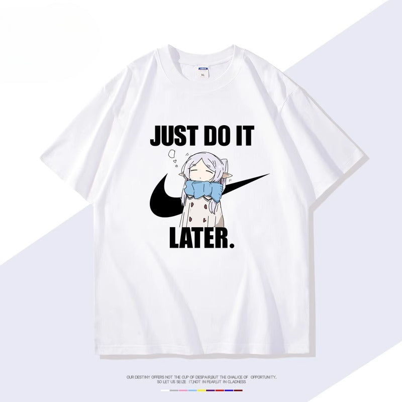 Cute Women's Anime Cotton Short-sleeved T-shirt