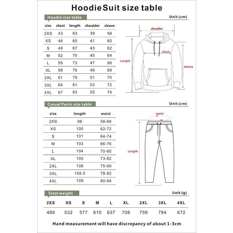 Unisex Anime 3d Print Cosplay Hoodie Pants Two-piece Set