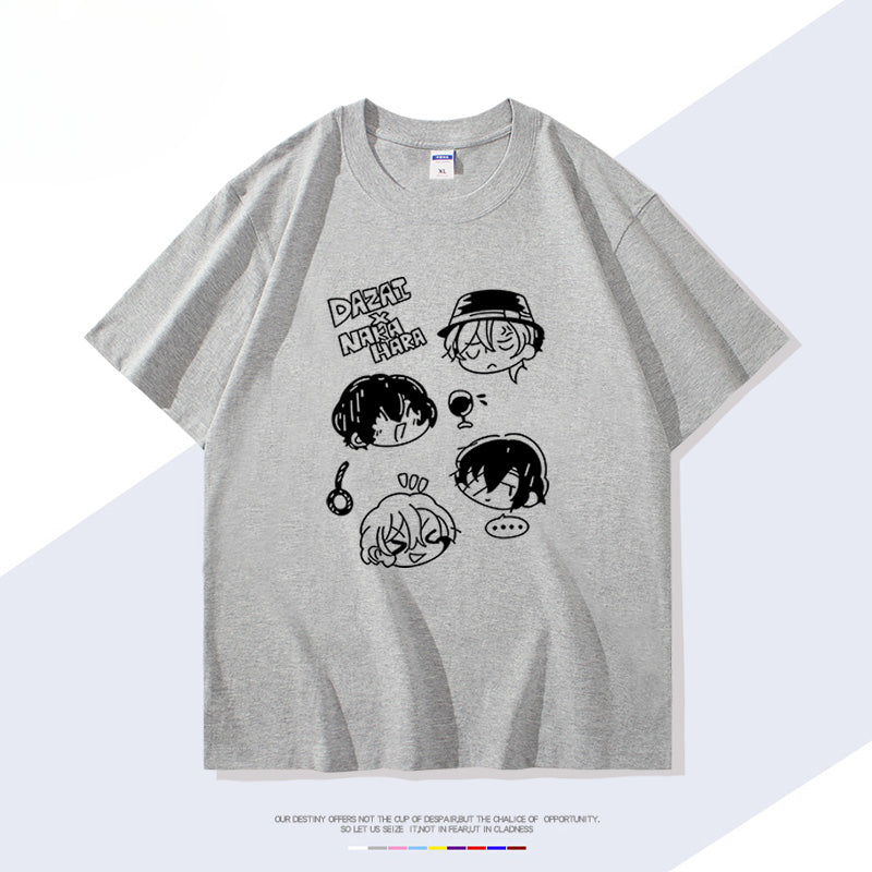 Anime Parttern Cotton Short Sleeve T-Shirt