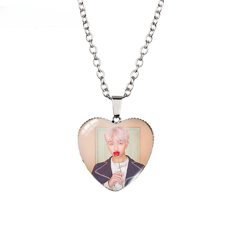 BTS Heart-shaped Necklace