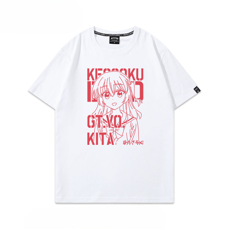 Unisex Anime Print Short Sleeve T-Shirt