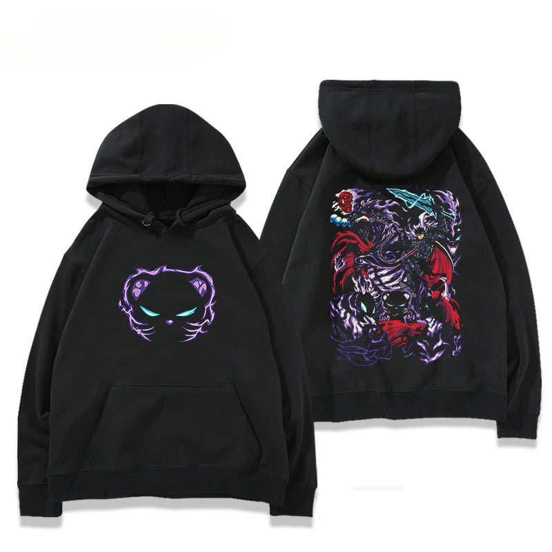 Trendy Anime Cosplay Black Hoodie