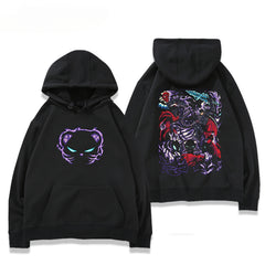 Trendy Anime Cosplay Black Hoodie