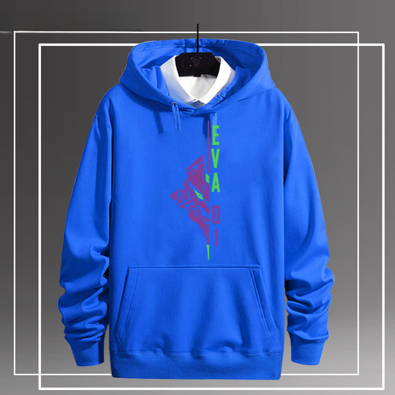 EVA-01 02 Print Men's Pullover Hoodie