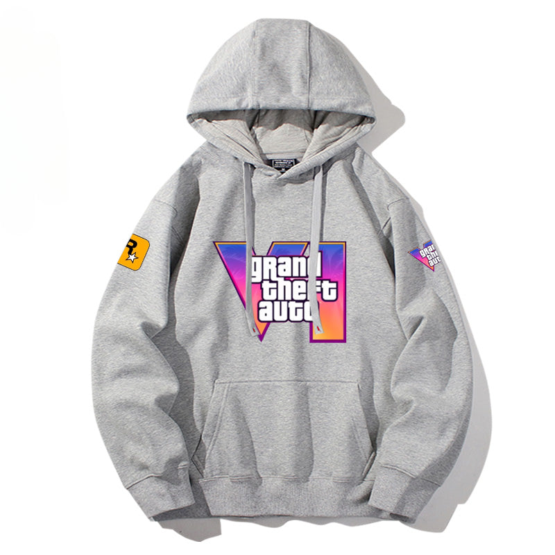 Unisex Game Logo Printed Casual Hoodie