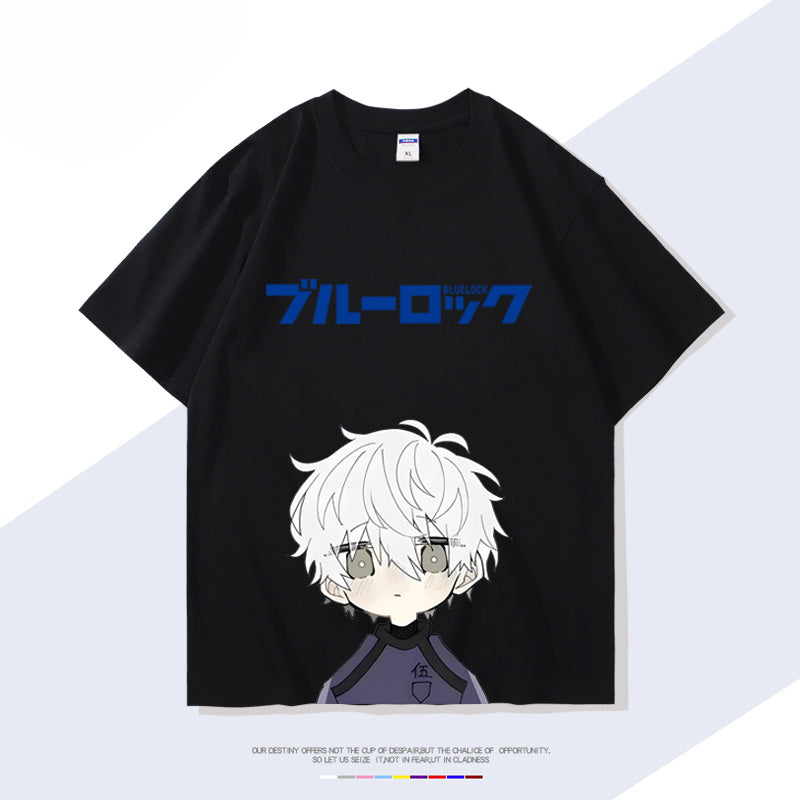 Anime Figure Print Short-sleeved T-shirt