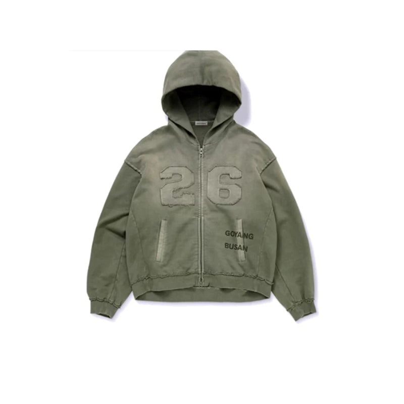 BANGTAN GOYANG 26 Green Zipper Hoodie