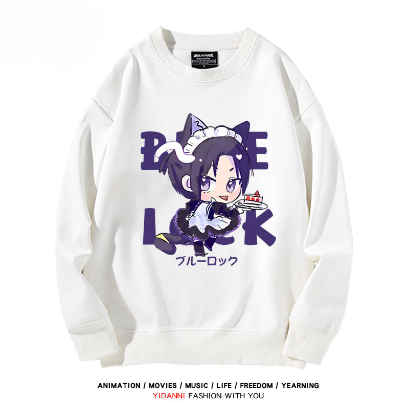 Cute Anime Pattern Crew Neck Sweatshirt