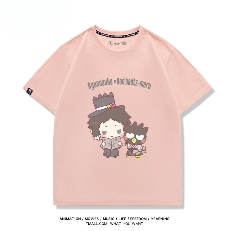 Women's Anime Print Cotton Summer T-shirt