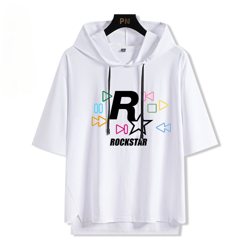 Men's Vice City Hooded Short Sleeve T-Shirt