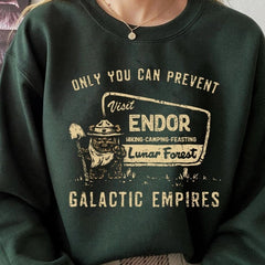 Ewok Endor Pattern Printed Sweatshirt