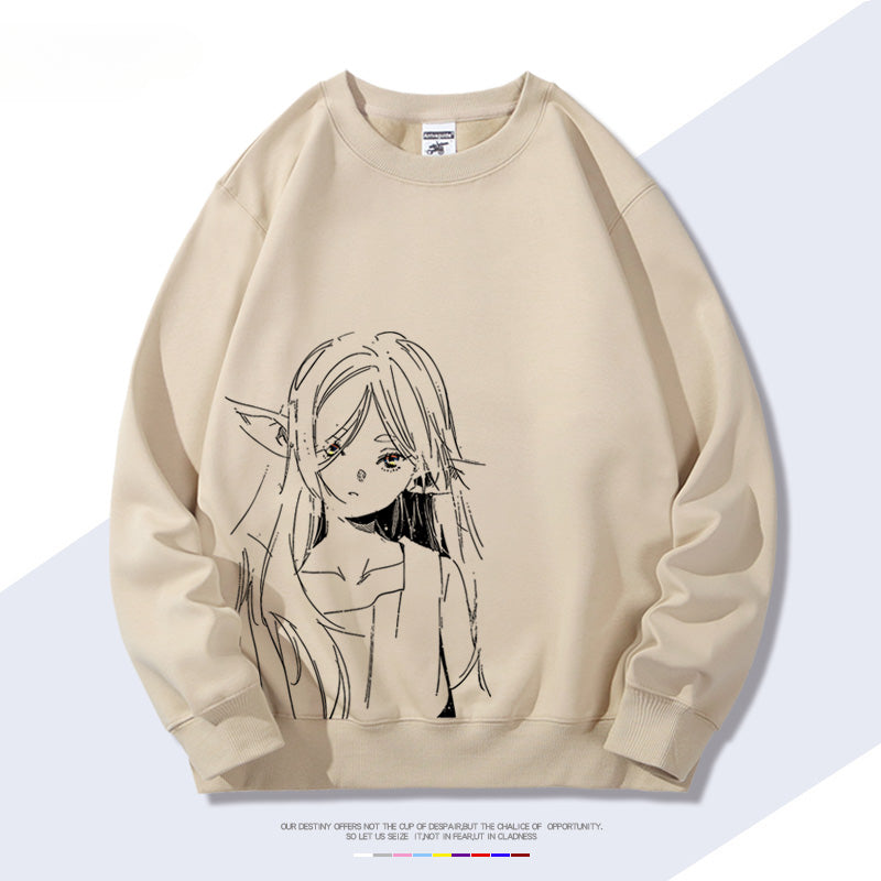 Unisex Anime Crew Neck Sweatshirt