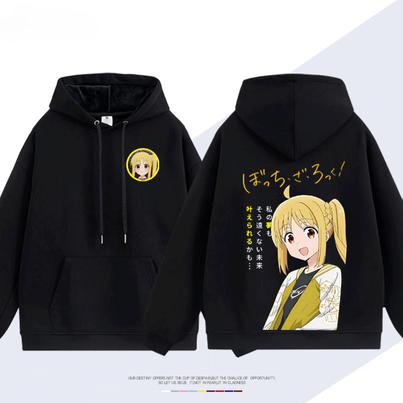 Unisex Anime Hitori Cotton Casual Hoodie