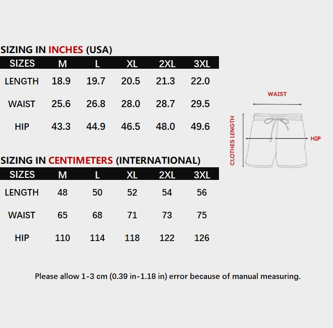 Men's Trendy Anime Loose Casual Shorts