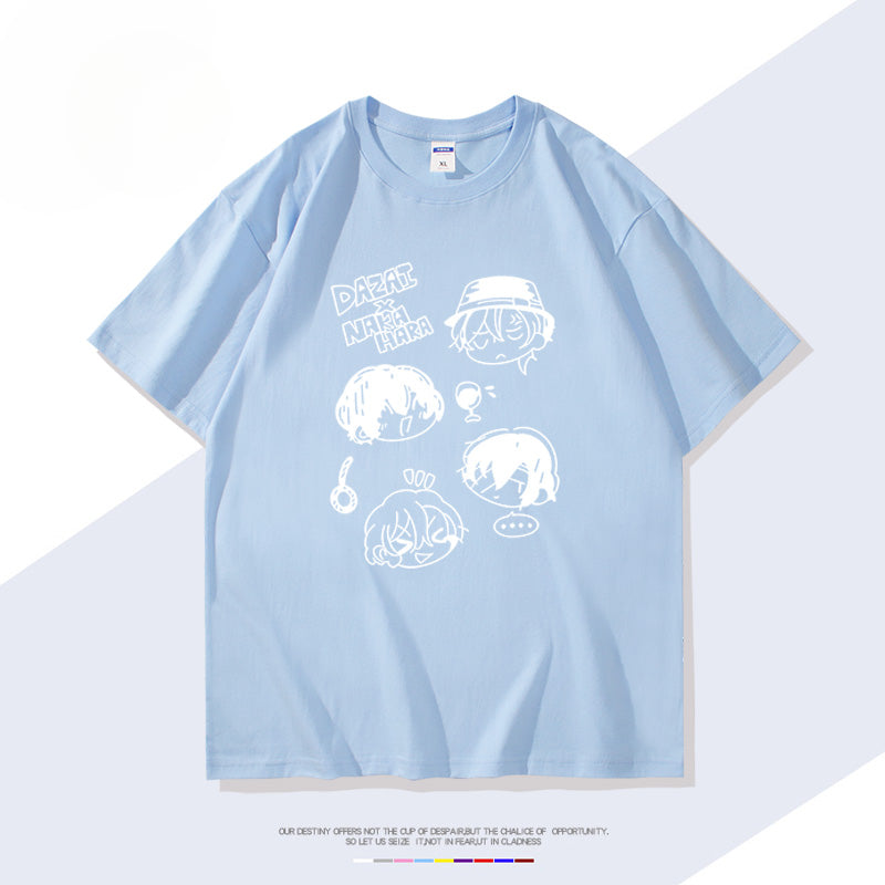 Anime Parttern Cotton Short Sleeve T-Shirt