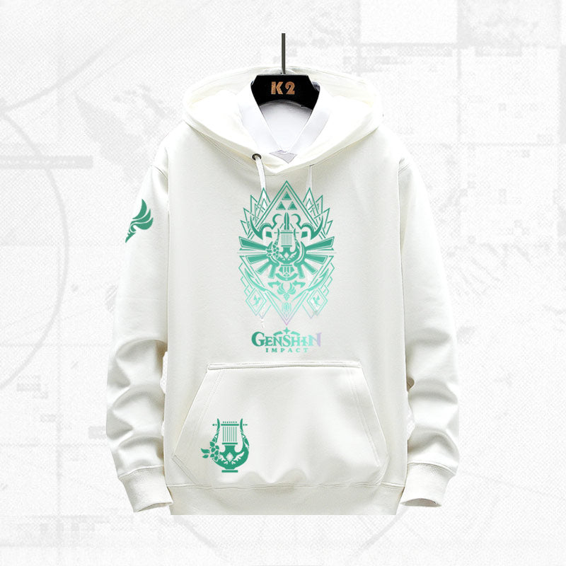 Unisex Game Venti Printed Loose Hoodie