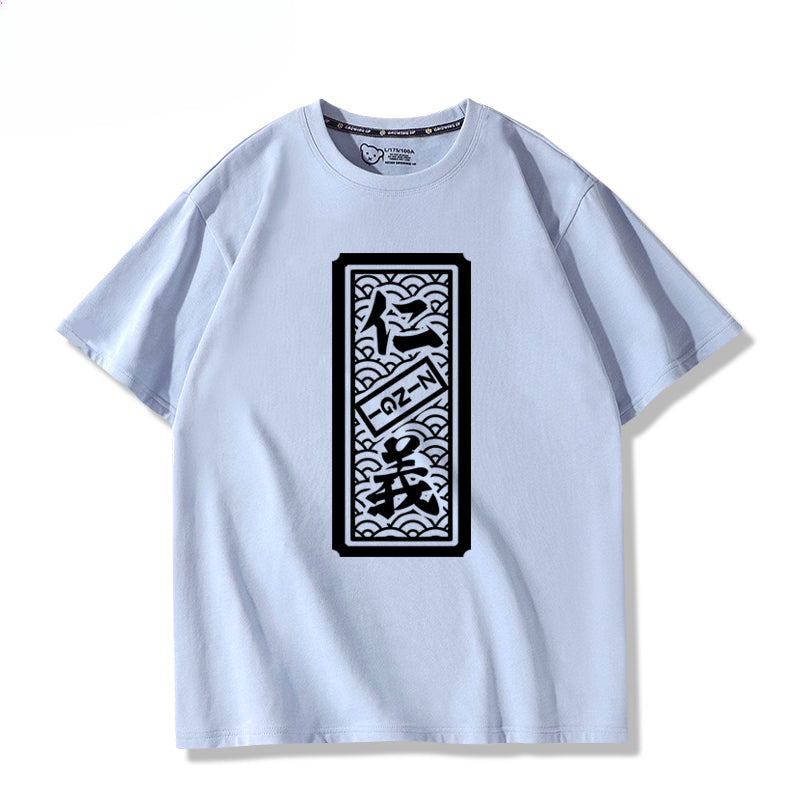 Girls Anime Cos Letter Short Sleeve T-Shirt