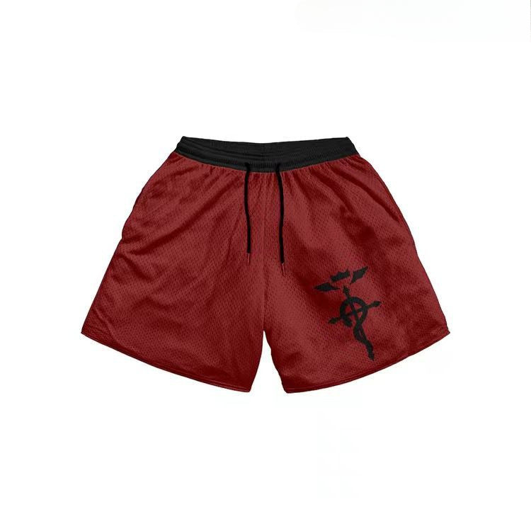 Men's Anime Digital Printed Beach Shorts