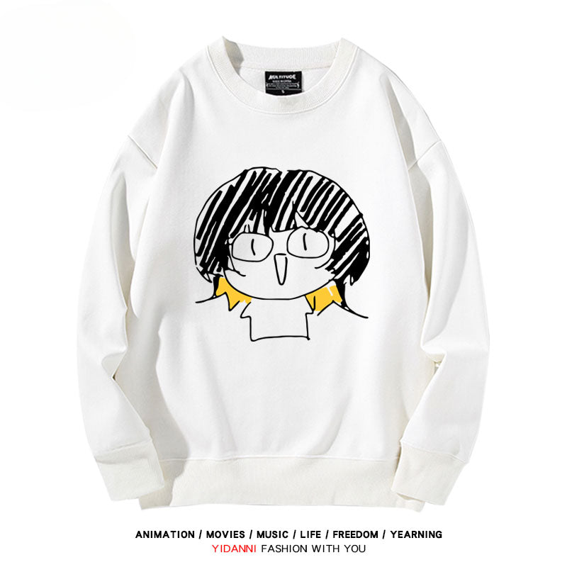 Anime Graffiti Crew Neck Sweatshirt