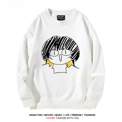 Anime Graffiti Crew Neck Sweatshirt