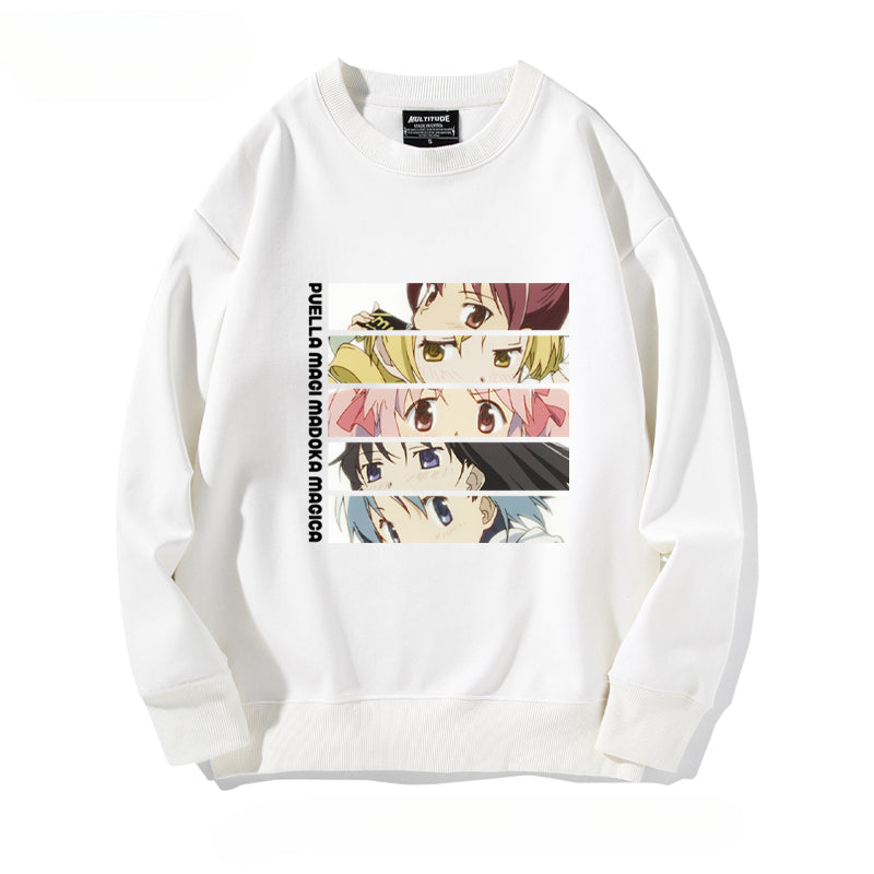 Casual Cute Girls Crew Neck Sweatshirt