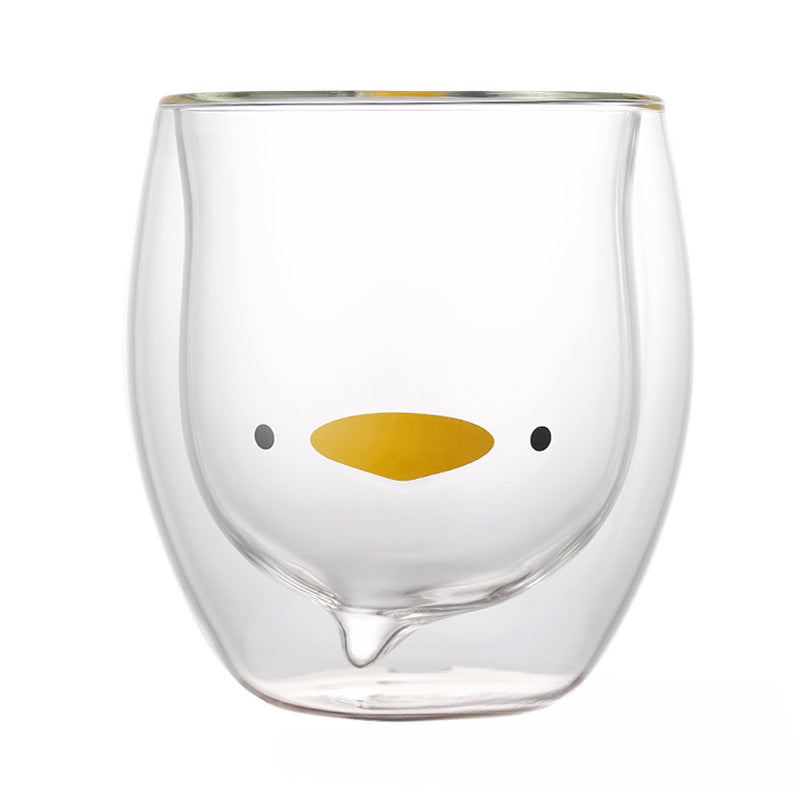Creative Double Layer Bear Cup