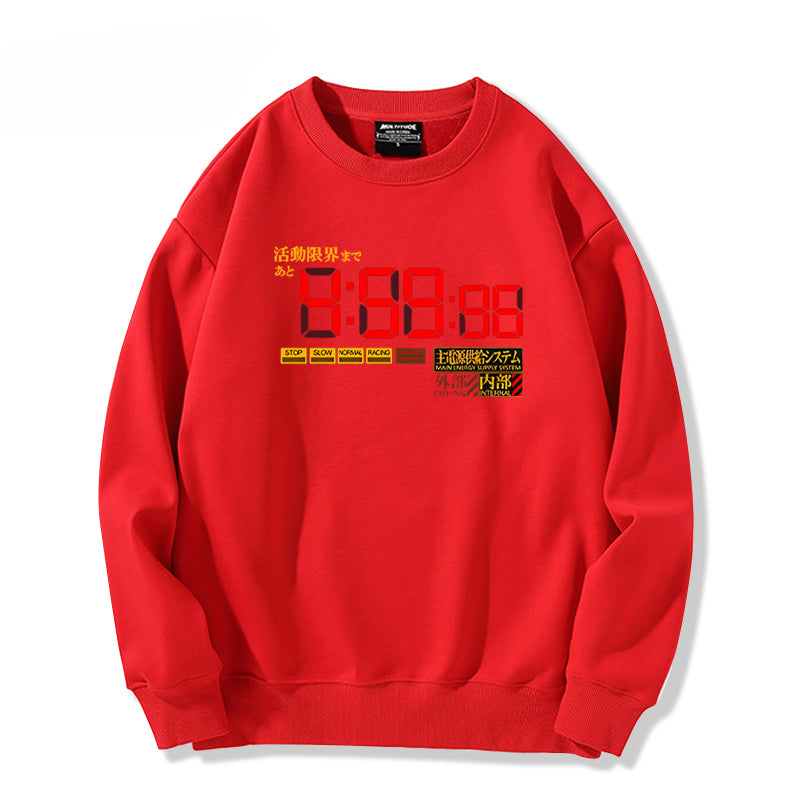 Unisex Anime EVA Crew Neck Sweatshirt