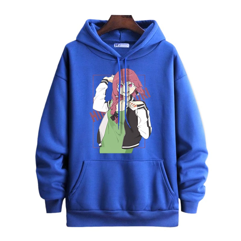 Casual Anime Graphic Print Cos Hoodie