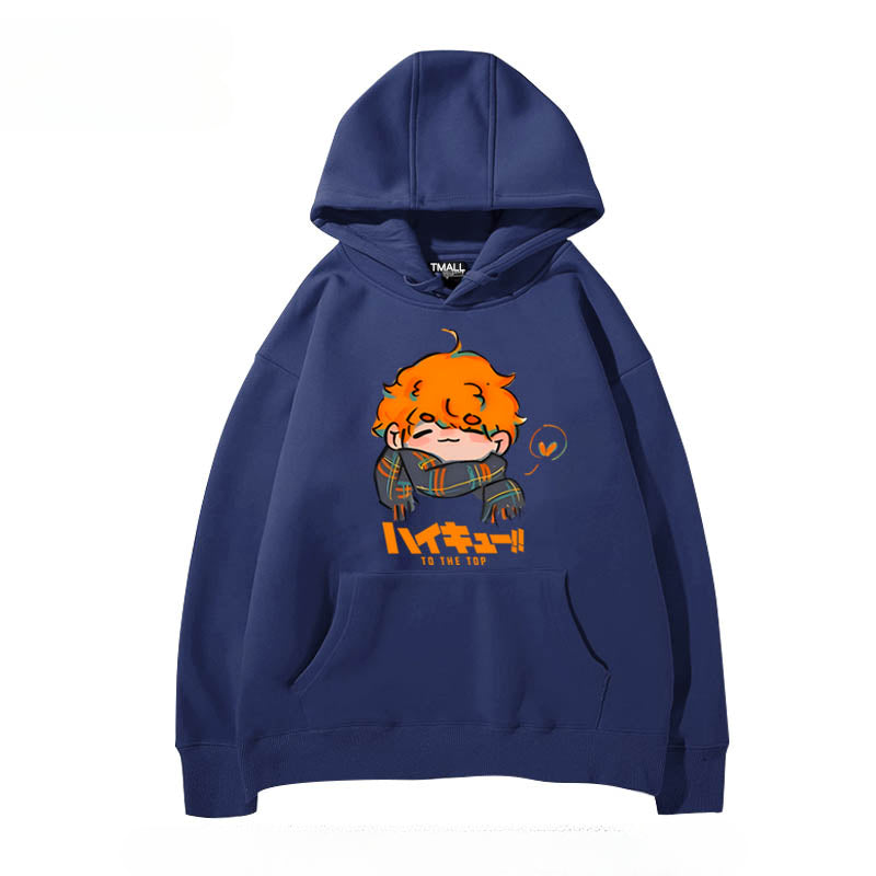 Unisex Anime Hinata Printed Pullover Hoodie