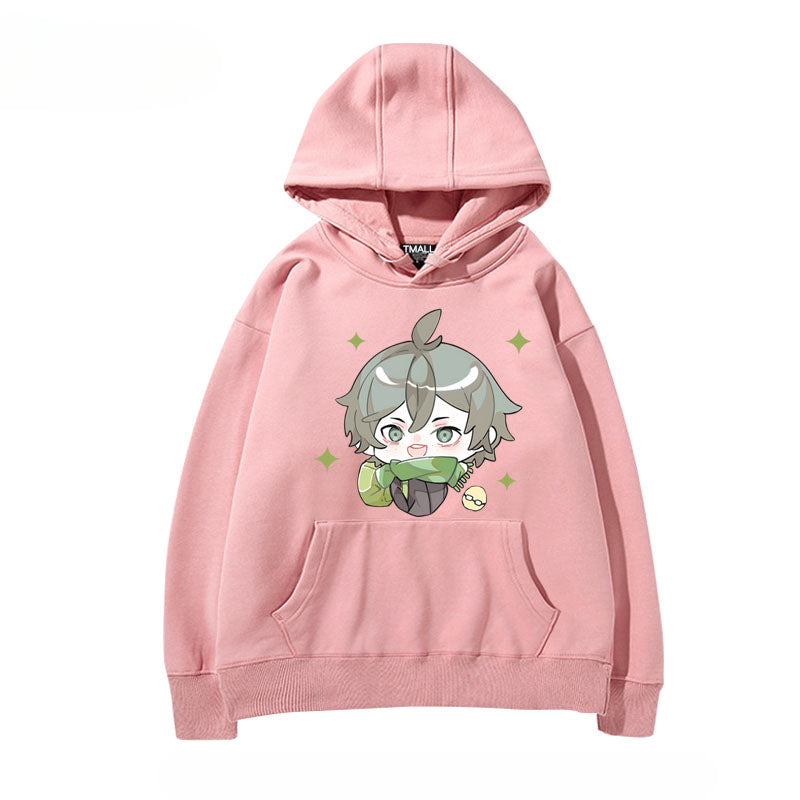 Women's Anime Pattern Print Casual Hoodie