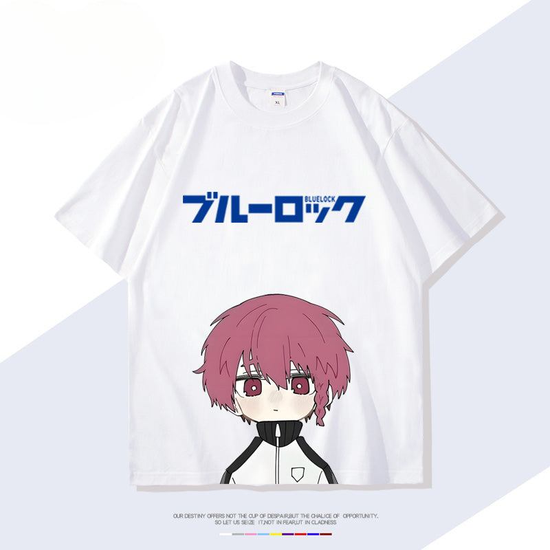 Anime Figure Print Short-sleeved T-shirt