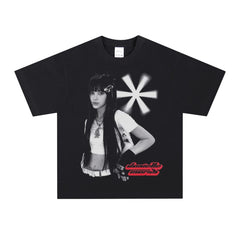 Hyein Haerin Minji Hanni Danielle Printed Short Sleeve T-Shirt