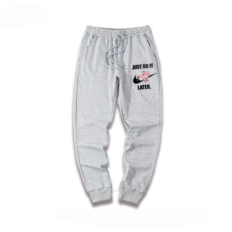Casual Anime Logo Sports Sweatpants