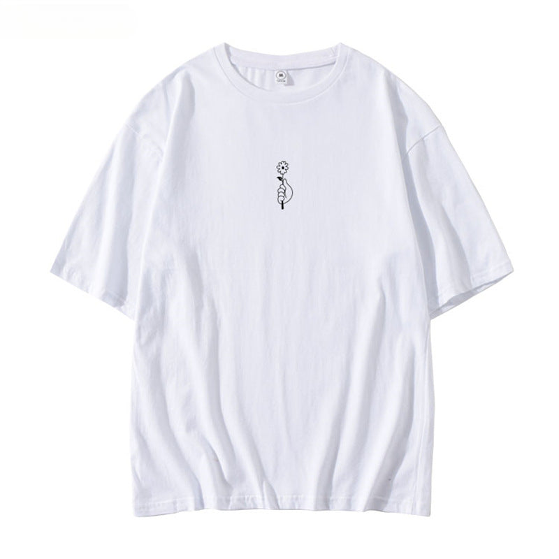KPOP Loose Letter Half-sleeved T-shirt