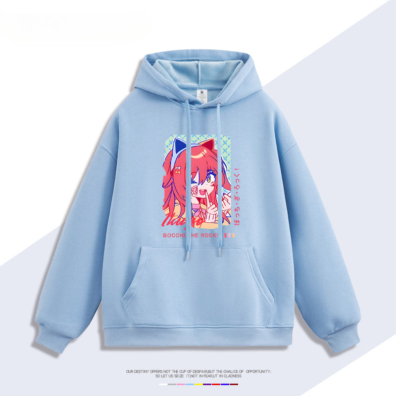 Unisex Anime Graphic Printed Hoodie
