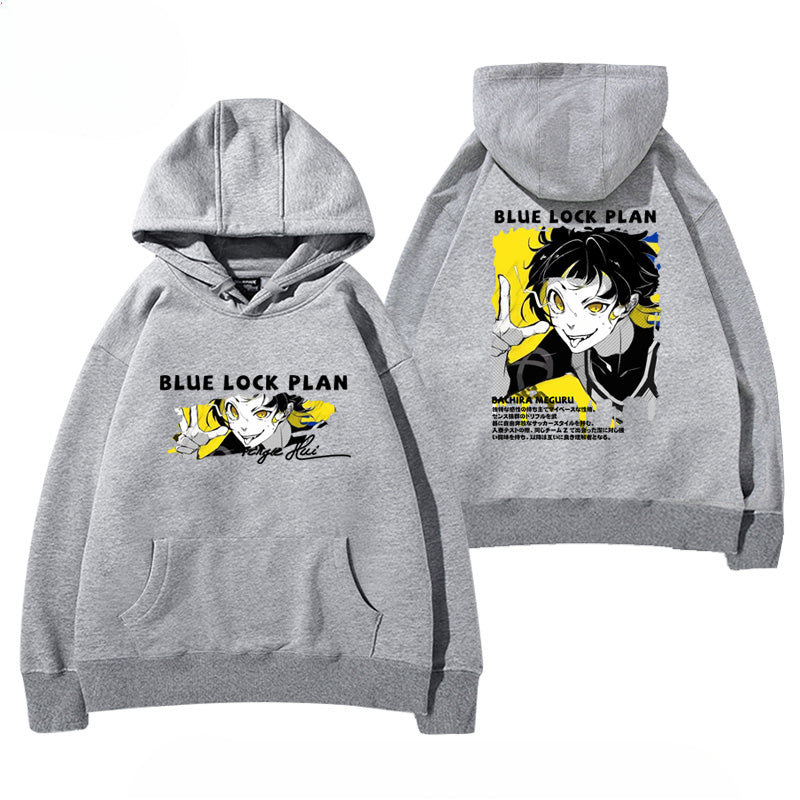 Casual Anime Graphic Print Pullover Hoodie