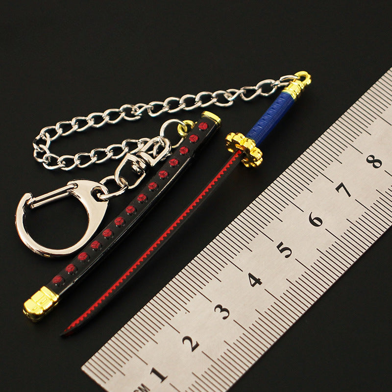 Cool Samurai Sword Cosplay Keychain Pendant